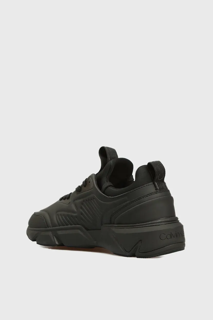 Мужские черные кожаные кроссовки LOW TOP LACE UP 3