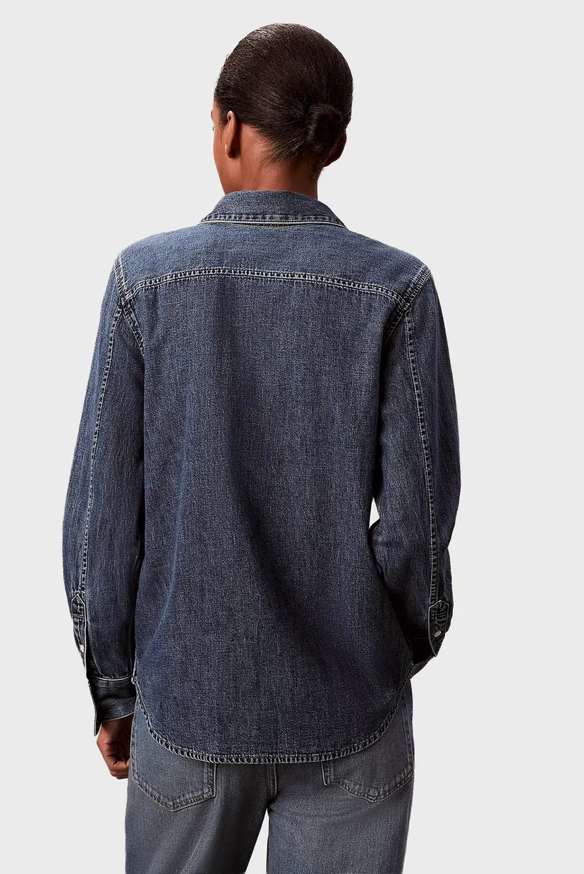 Рубашка LS CLASSIC DENIM SHIRT BLUE WHAR 4