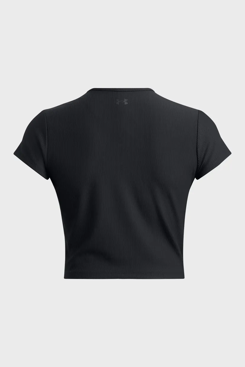 Женская черная футболка Meridian Rib Baby Tee 5