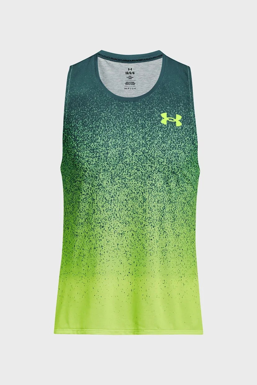 Мужская зеленая майка UA RUSH CICADA SINGLET 5