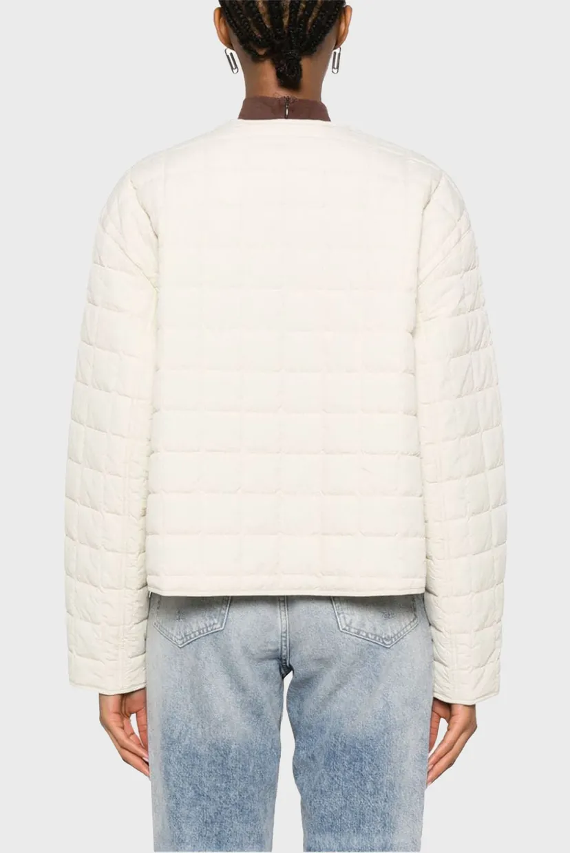 Женская белая куртка SHORT QUILTED JACKET 6
