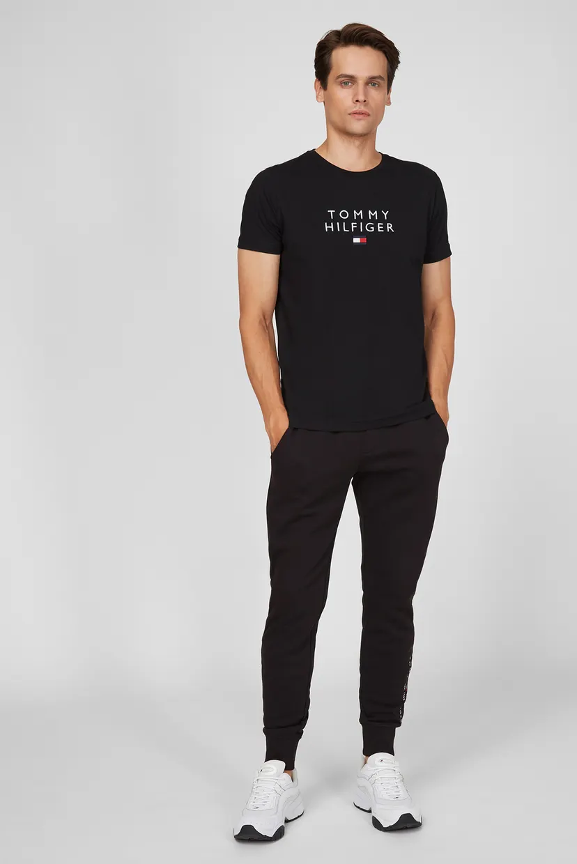 Мужские черные спортивные брюки HILFIGER LOGO 7