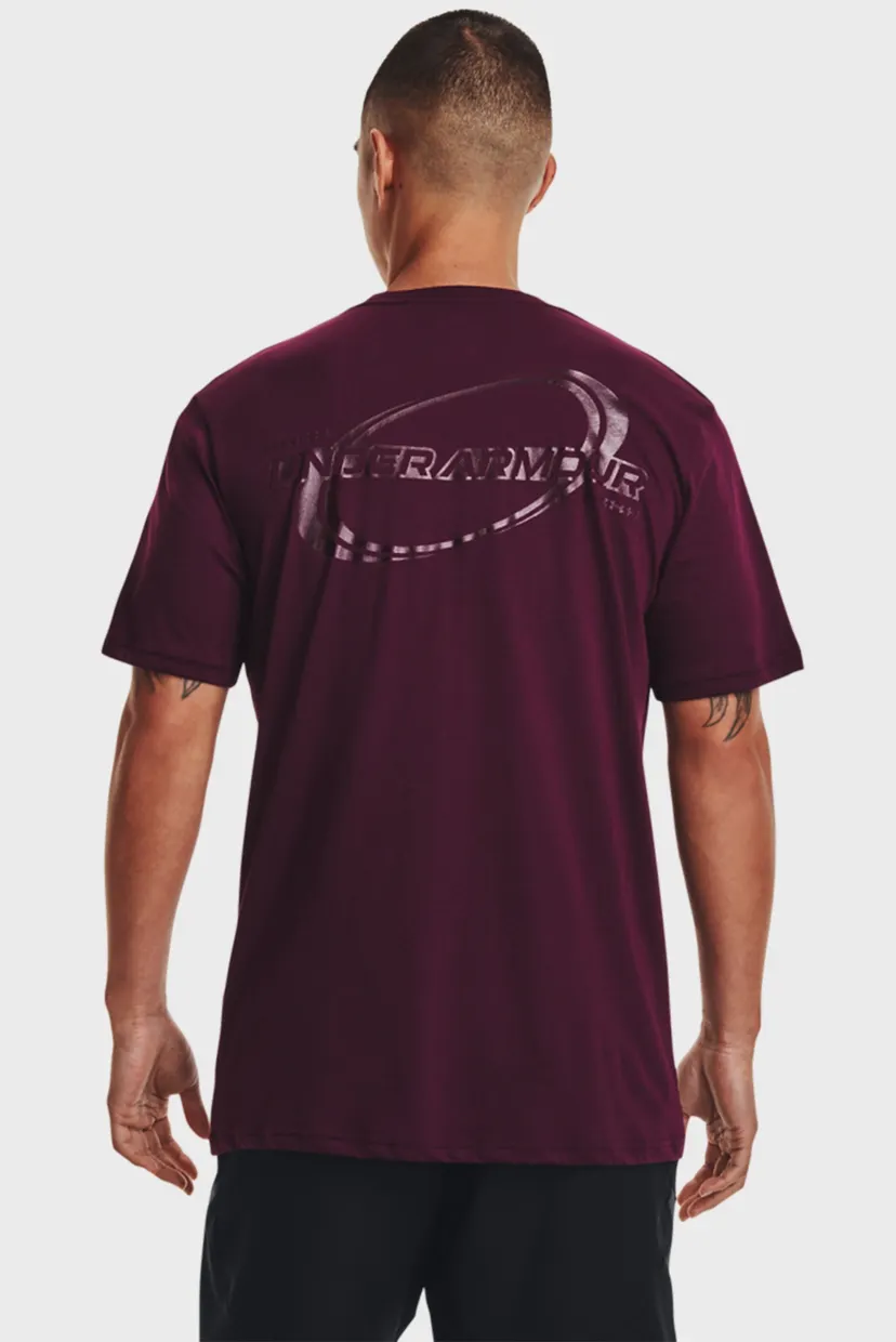 Мужская бордовая футболка UA SPORTSTYLE NOVELTY SS 9