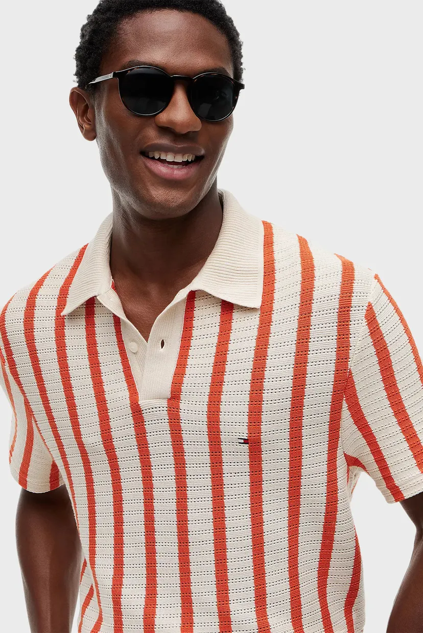 Поло OPEN KNIT RELAXED FIT POLO 4