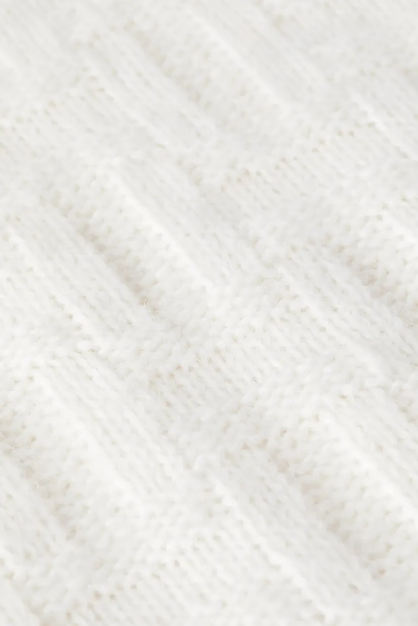 Женский белый гольф AMD TONAL TEXTURE ROLL-NK SWT 5