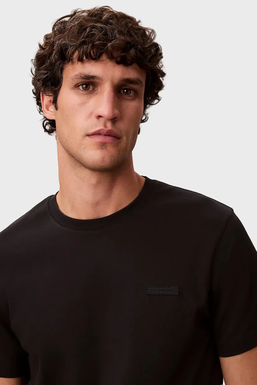 Футболка/SS SLIM SUPIMA LOGO PATCH TEE 5