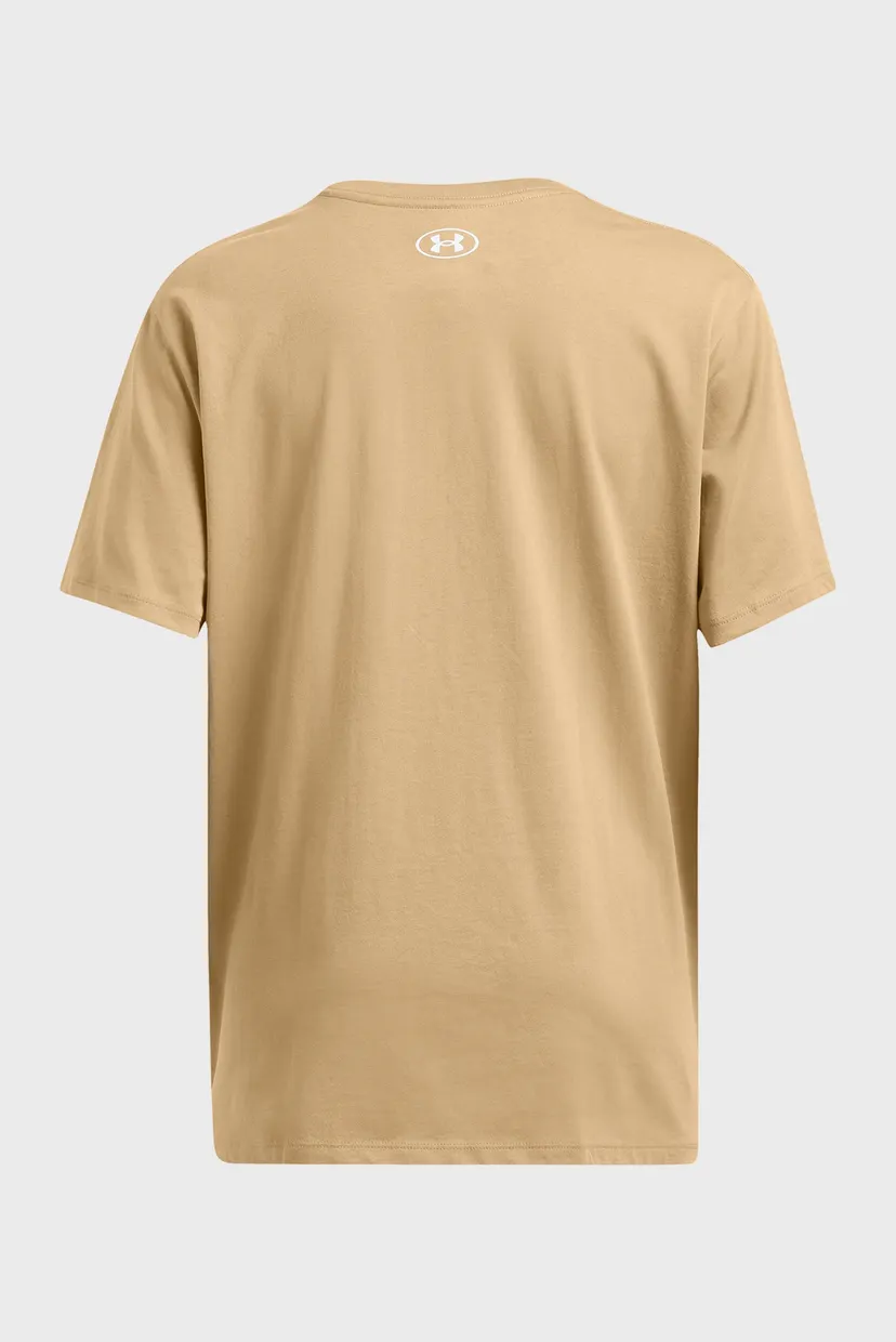 Женская бежевая футболка UA W BFOS LOGO TEE SS 4