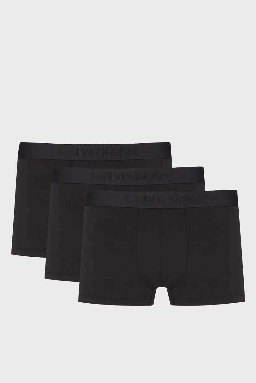 Мужские черные боксеры (3 шт) LOW RISE TRUNK 7