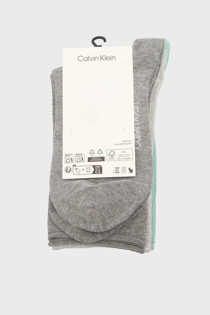 Носки CK WOMEN SOCK 3P ROLLTOP 3