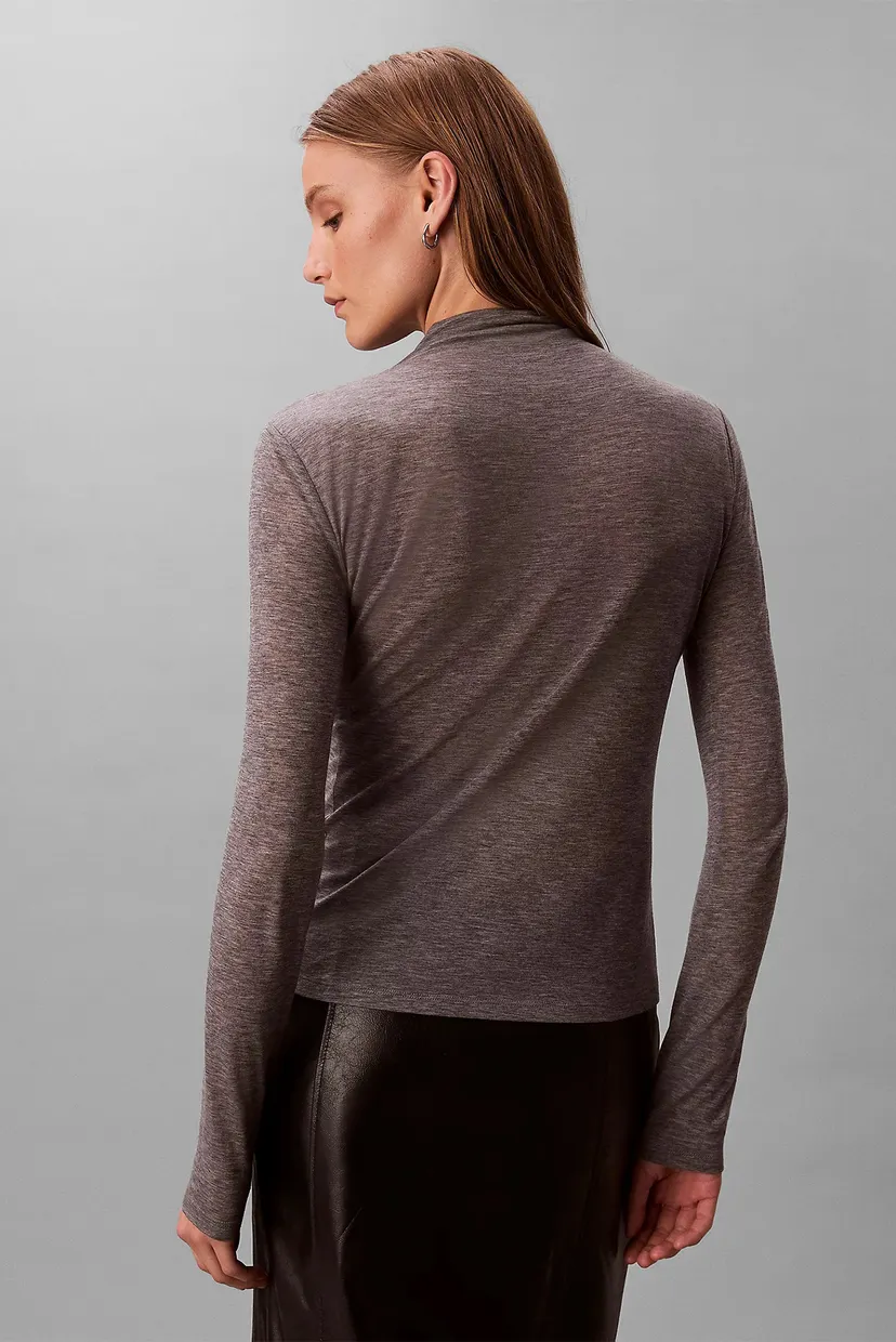 Гольф LS WOOL TENCEL MOCK NK TOP 4