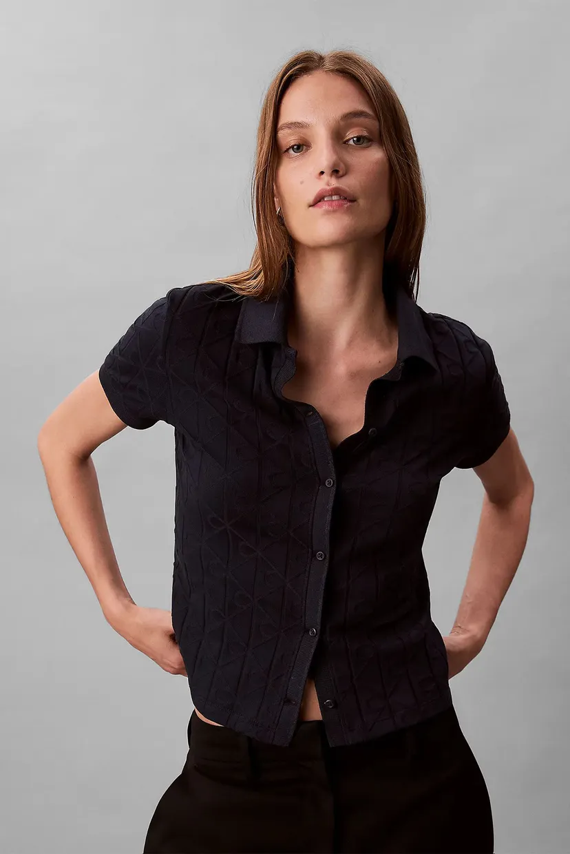 Поло SS AOP JACQUARD POLO TOP 4