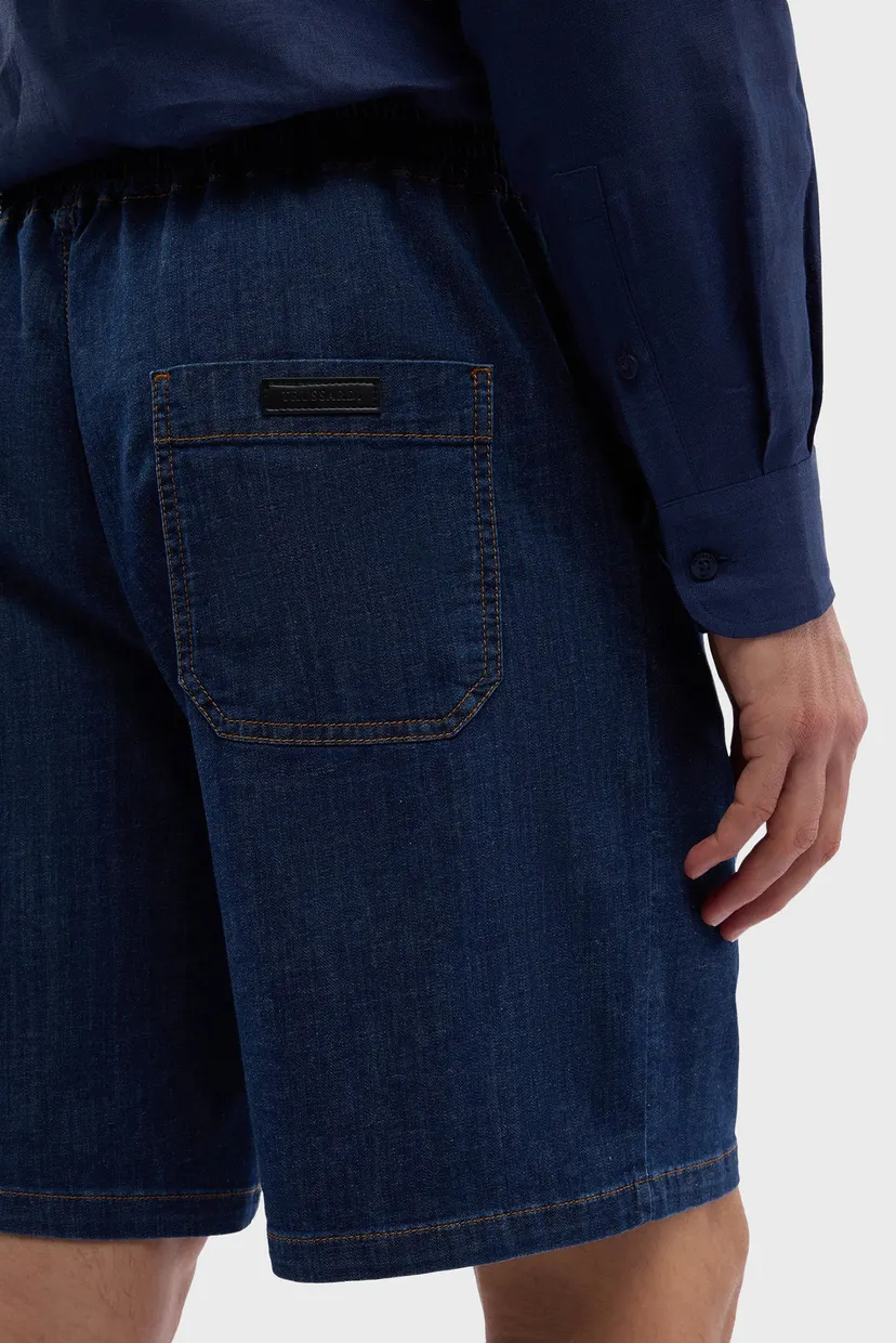 Шорты MJ300D21 RELAXED FIT BERMUDA - BLUE FLAT STONE WASH LIGHT DENIM 4