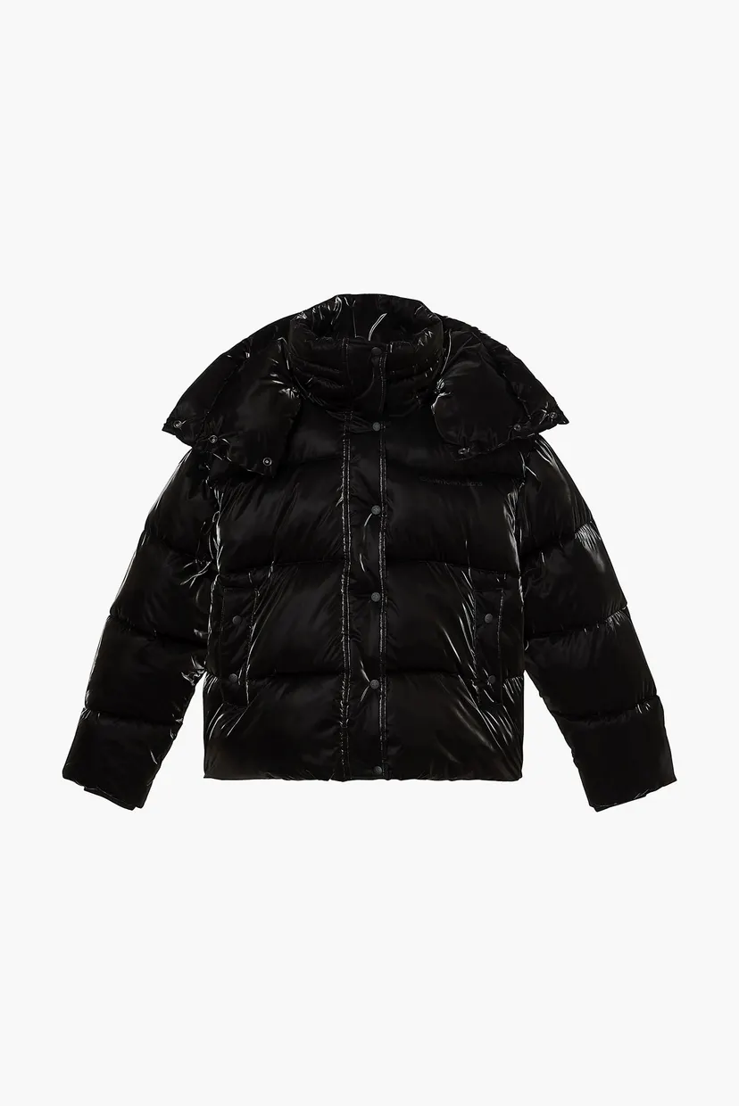 Женская черная куртка HIGH FILLED WIDE PUFFER JACKET 11
