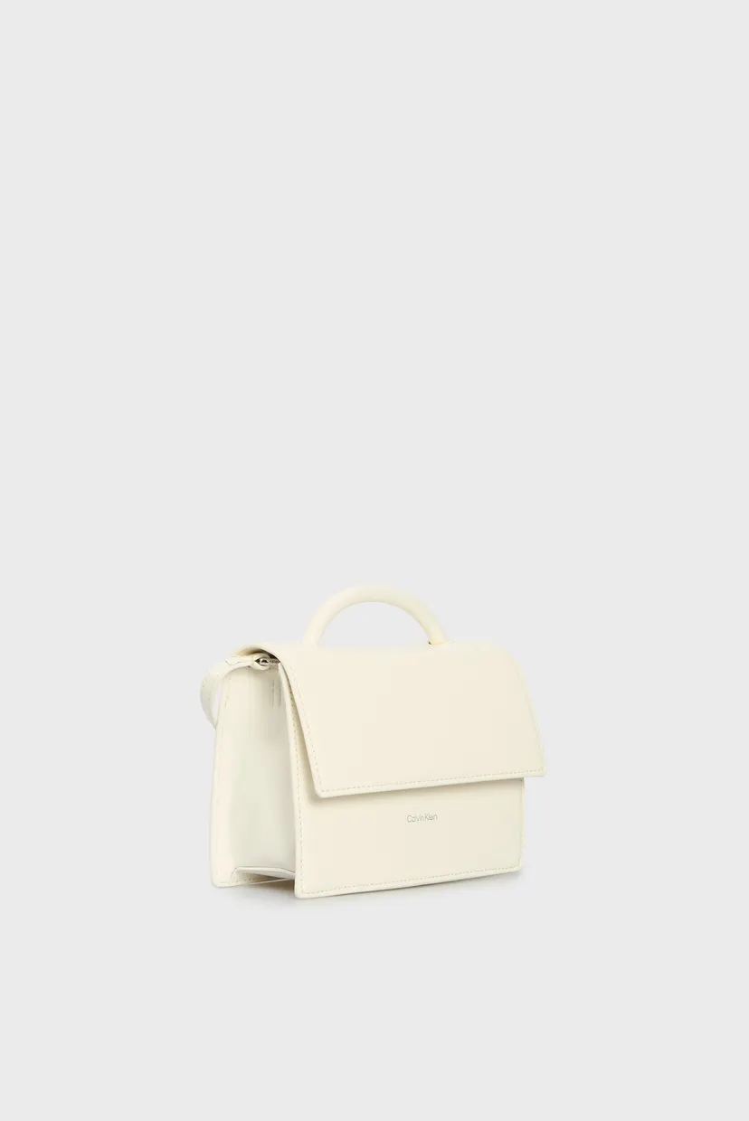 Женская белая сумка CK LINN TOP HANDLE CROSSBODY 3