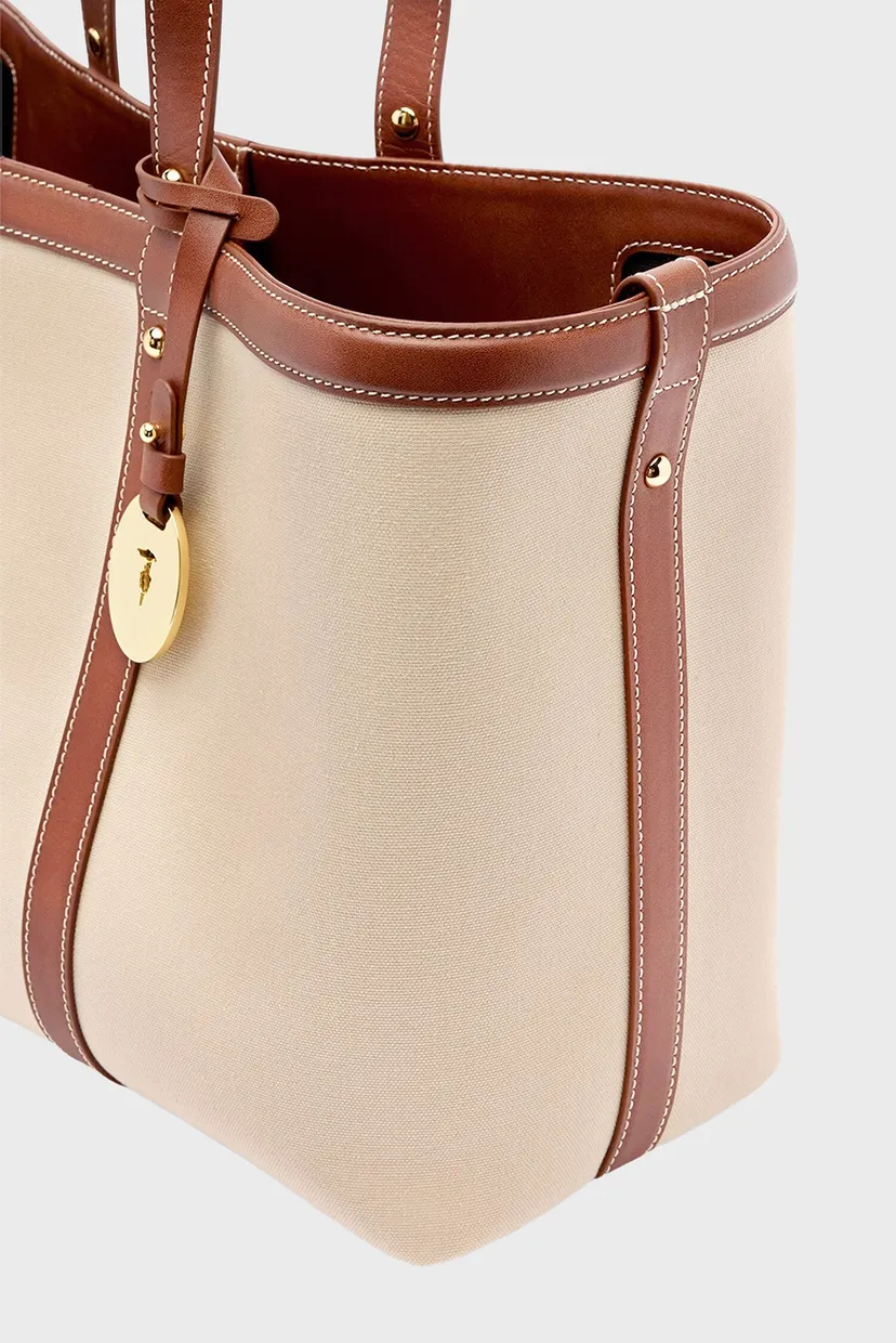 Сумка WBB08M02 ELBA SHOPPER - CANVAS+LEATHER 5
