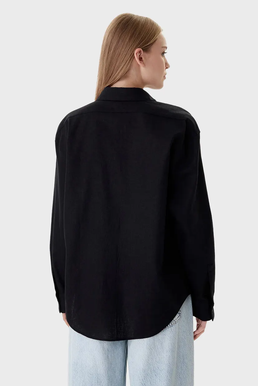 Рубашка Cotton Linen Roll Tab Shirt 3