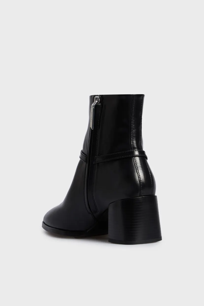 Женские черные кожаные ботильоны ANKLE BOOT 55 W HW LTH 5