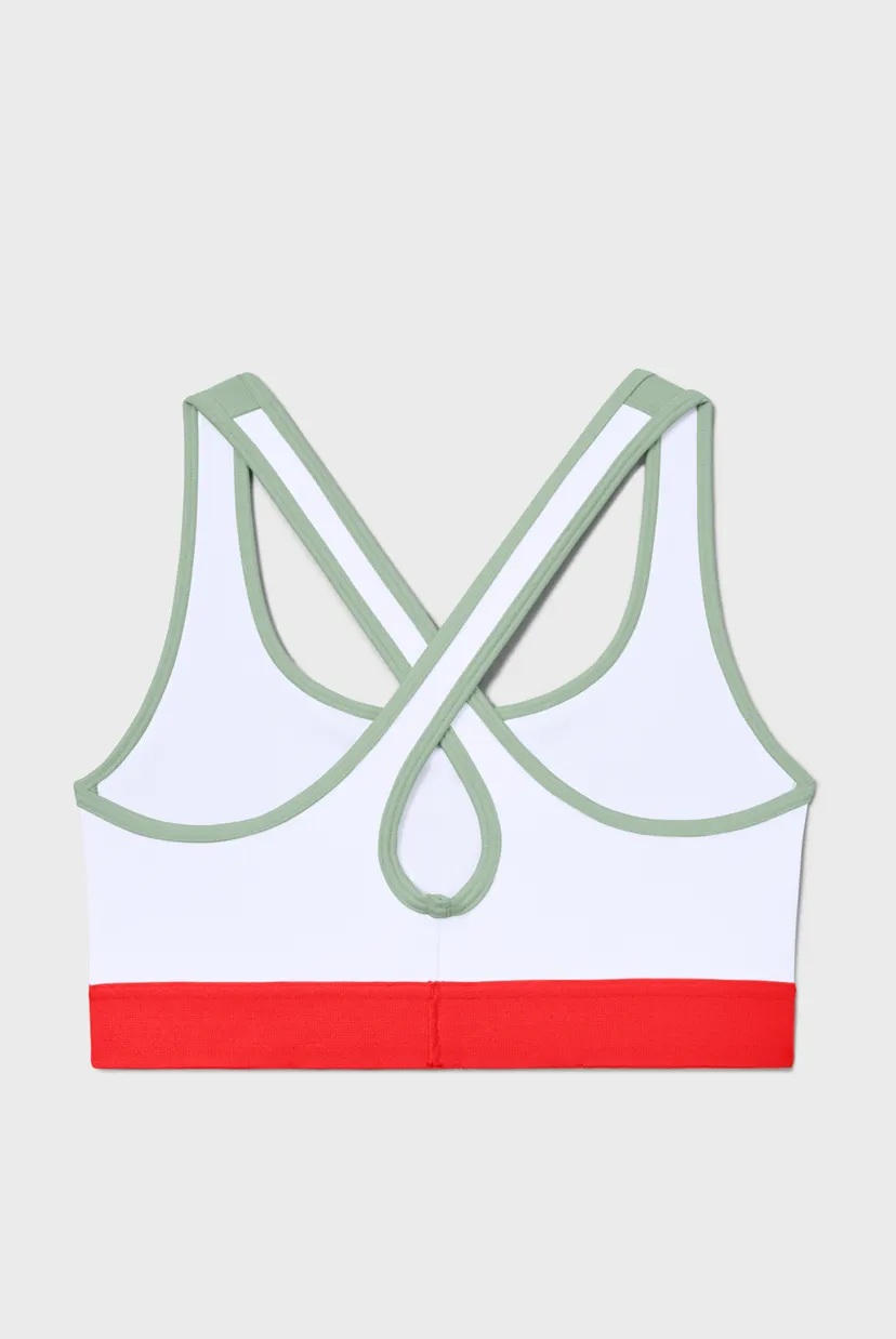 Женский бирюзовый спортивный топ Armour Mid Crossback Bra 4