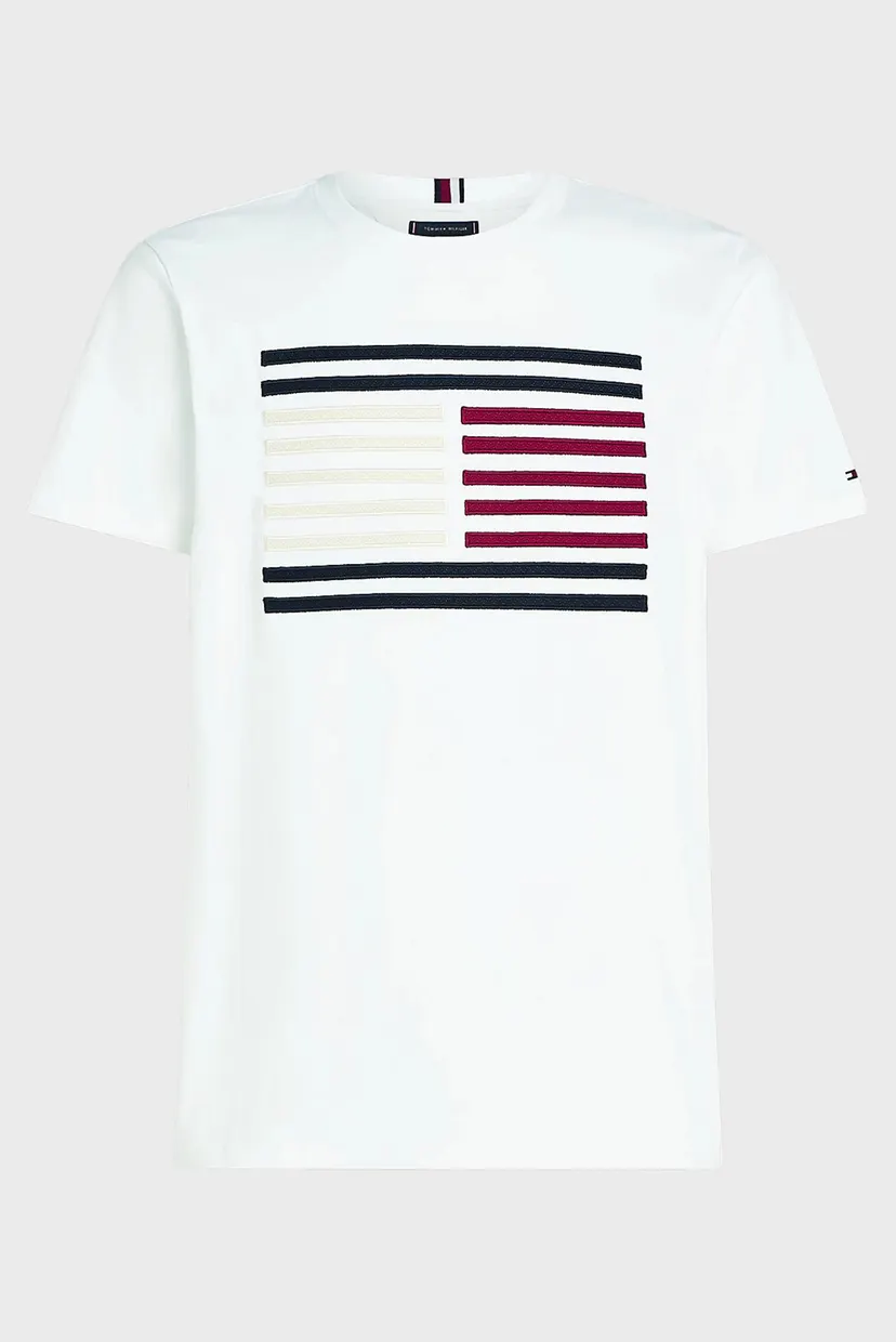 Мужская белая футболка GROSSGRAIN FLAG TEE 5