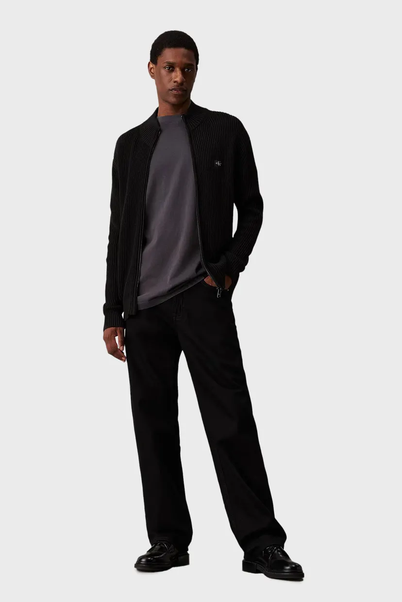 Свитер WOVEN LABEL ZIP THROUGH SWEATER 3