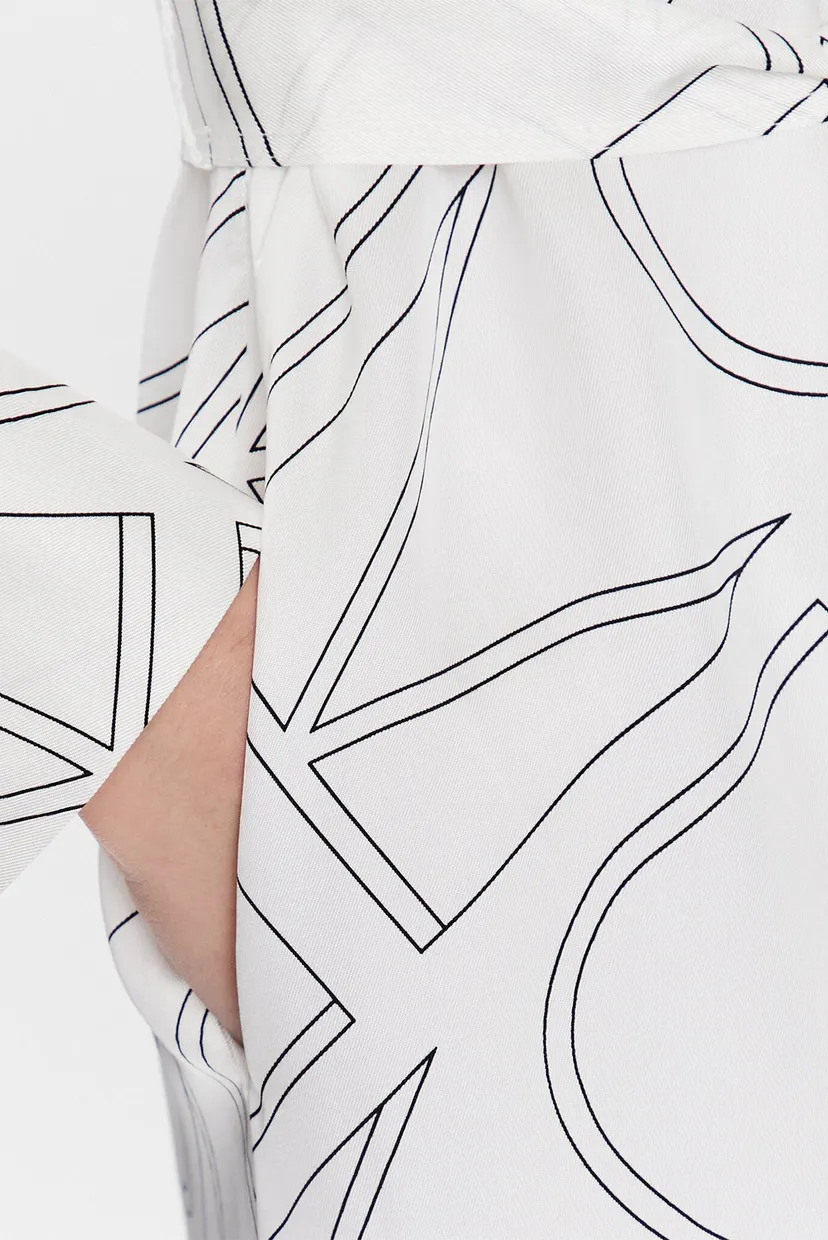 Платье MONOGRAM BELTED SHIRT DRESS 5