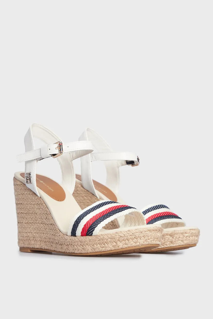 Женские белые босоножки CORPORATE WEDGE 3