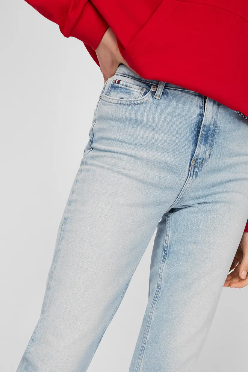 Женские голубые джинсы GRAMERCY TAPERED HW A OLA 10
