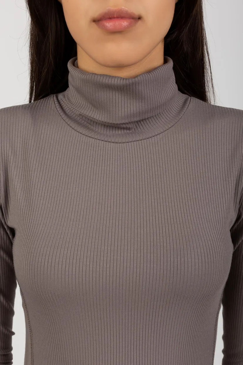 Платье MODAL RIB ROLL NECK DRESS 4