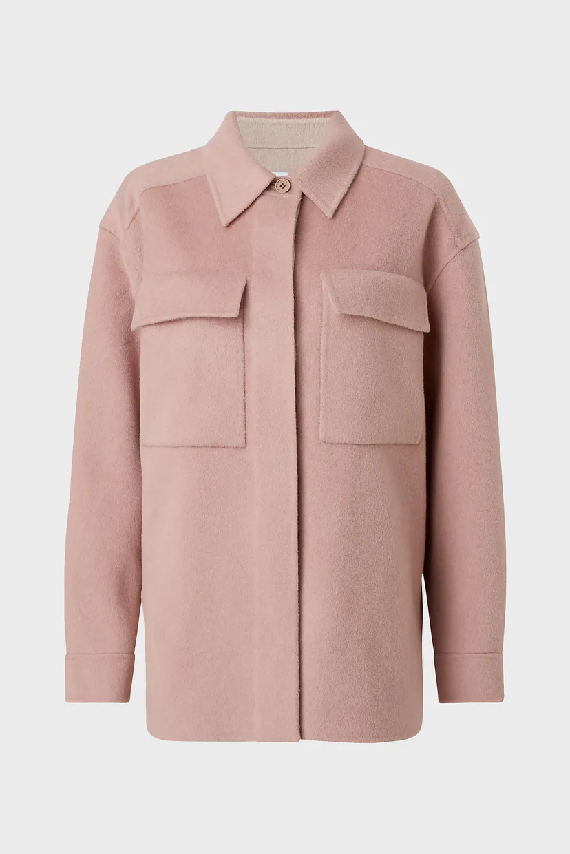 Куртка демисезонная DOUBLE FACED WOOL SHACKET 5