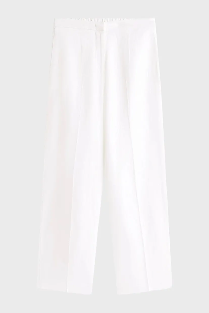 Женские белые льняные брюки TAILORED STRAIGHT 5