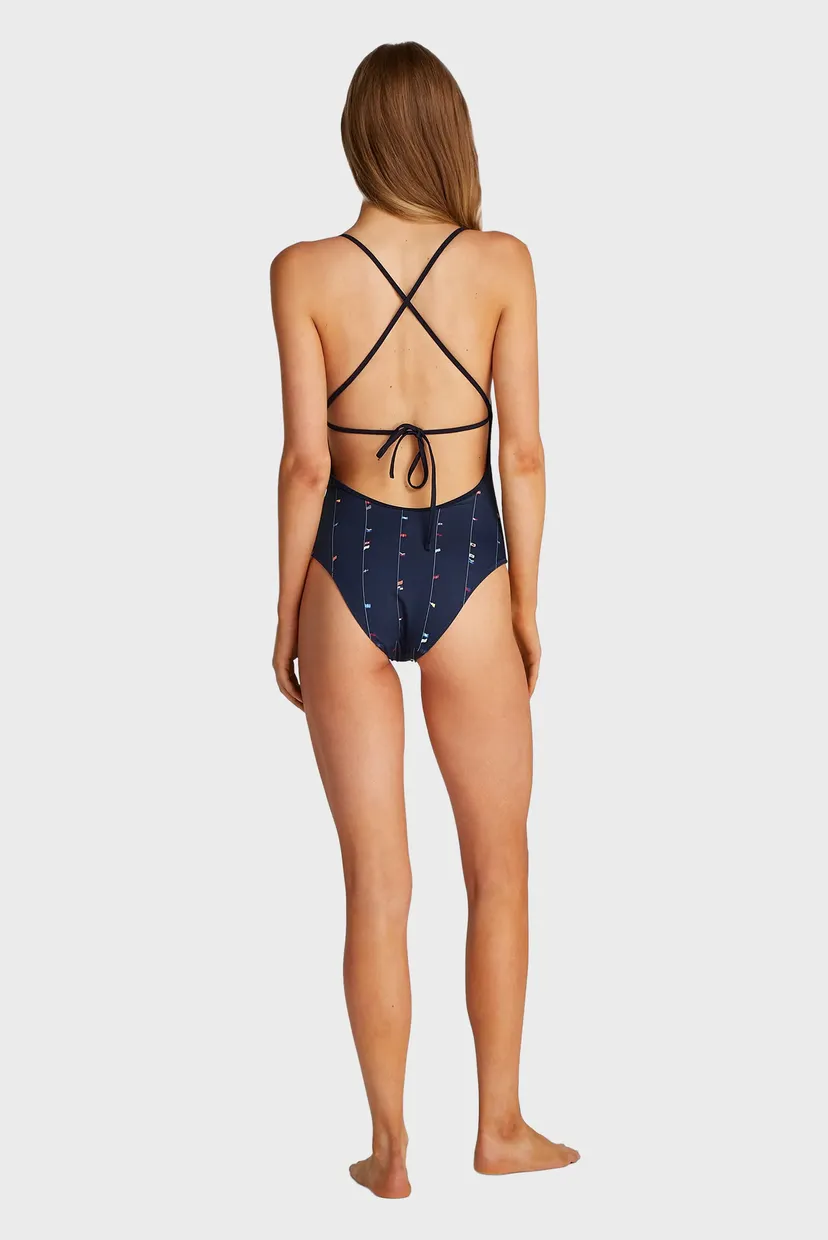 Купальник/STRAIGHT NECK ONE PIECE PRINT 3