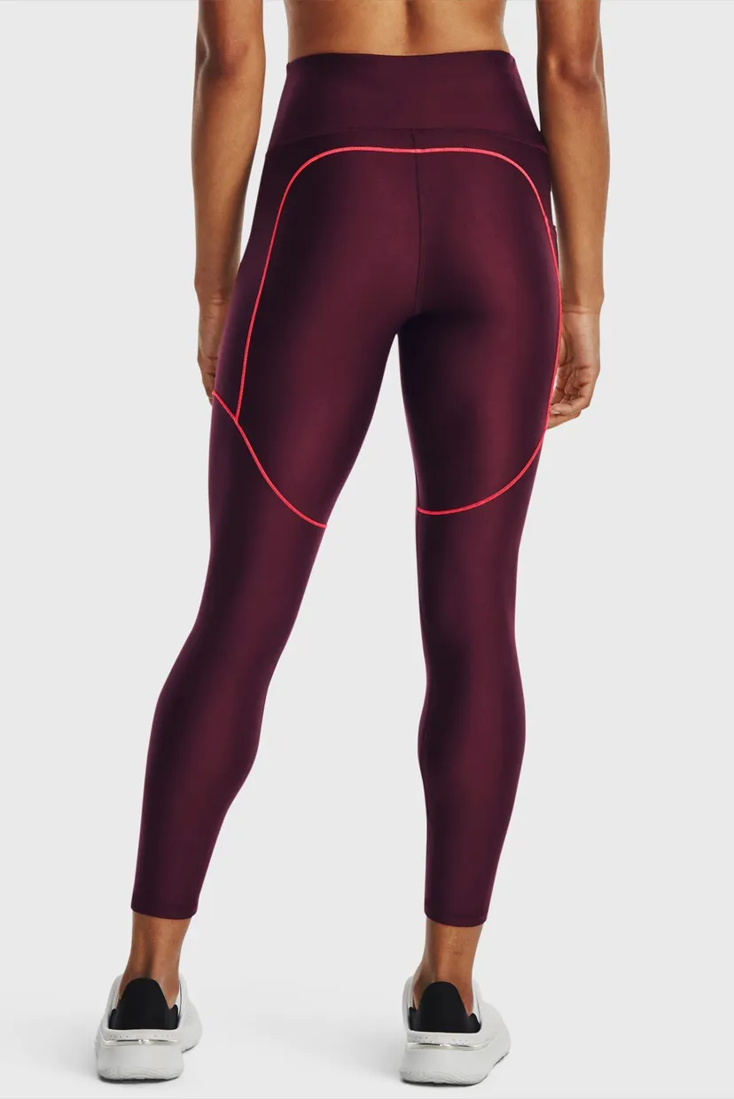 Женские бордовые тайтсы Armour Novelty Ankle Legging 3