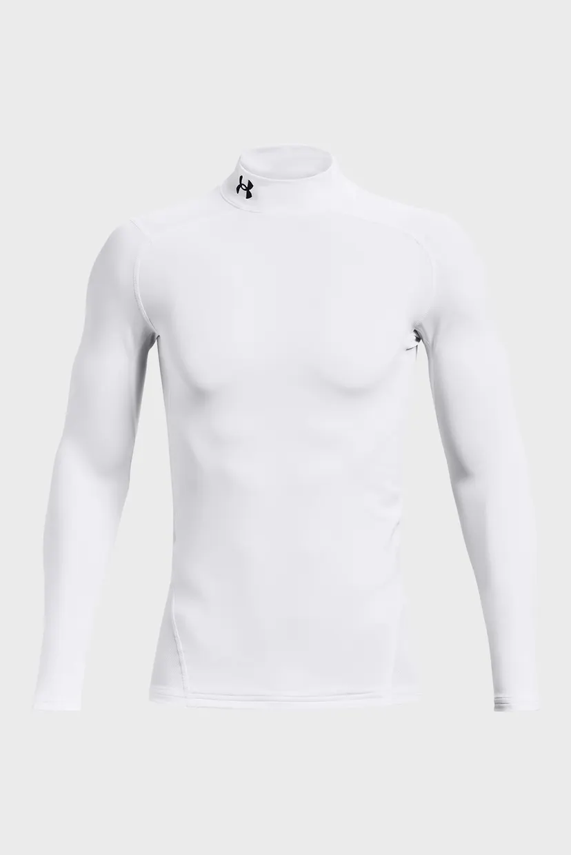 Мужской белый термореглан UA CG Armour Comp Mock 5