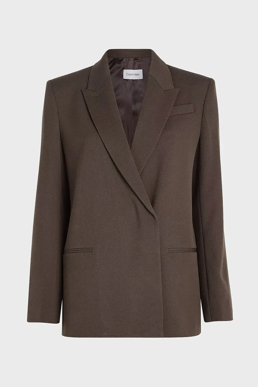 Женский коричневый жакет WOOL TWILL 8