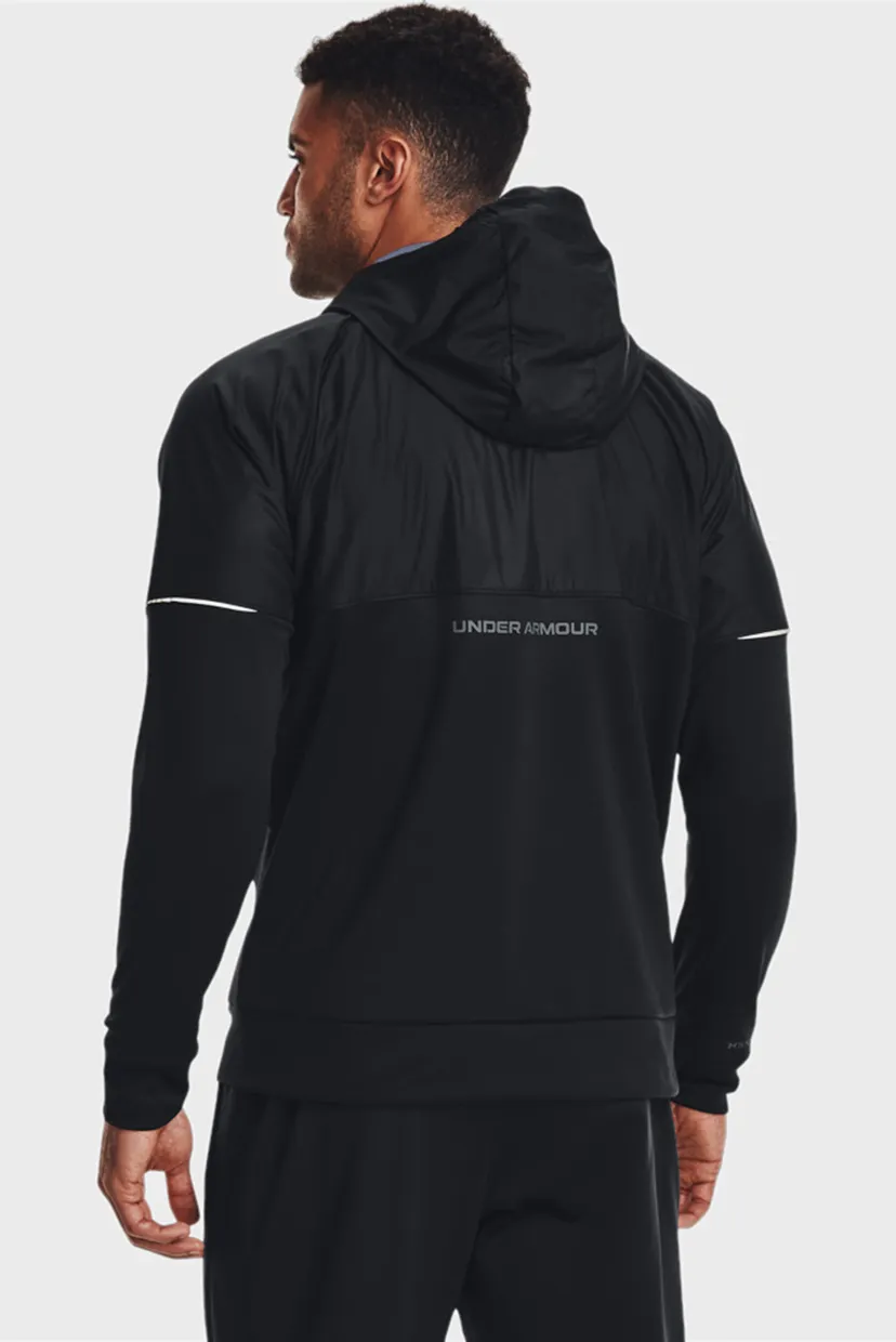 Мужское черное худи UA AF Storm FZ Hoodie 9