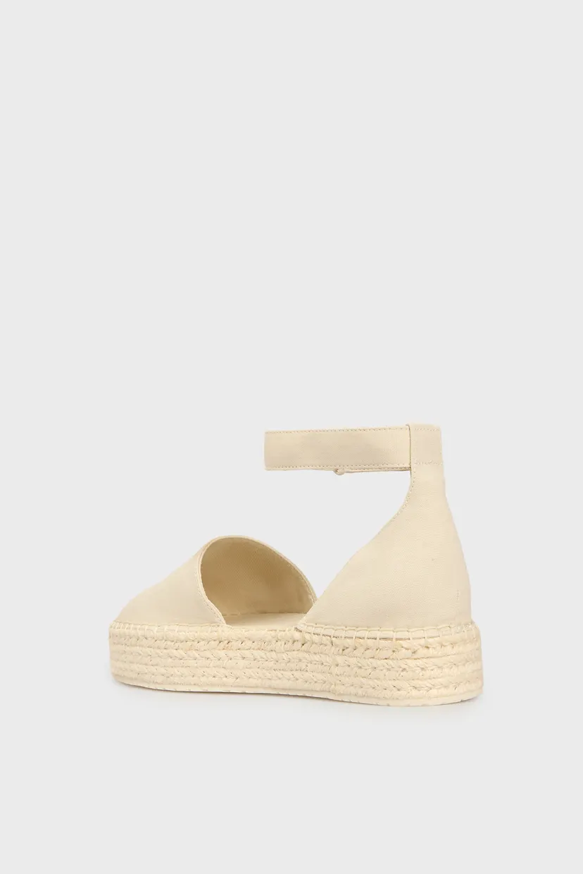 Женские бежевые босоножки WEDGE SANDAL WEBBING IN 4