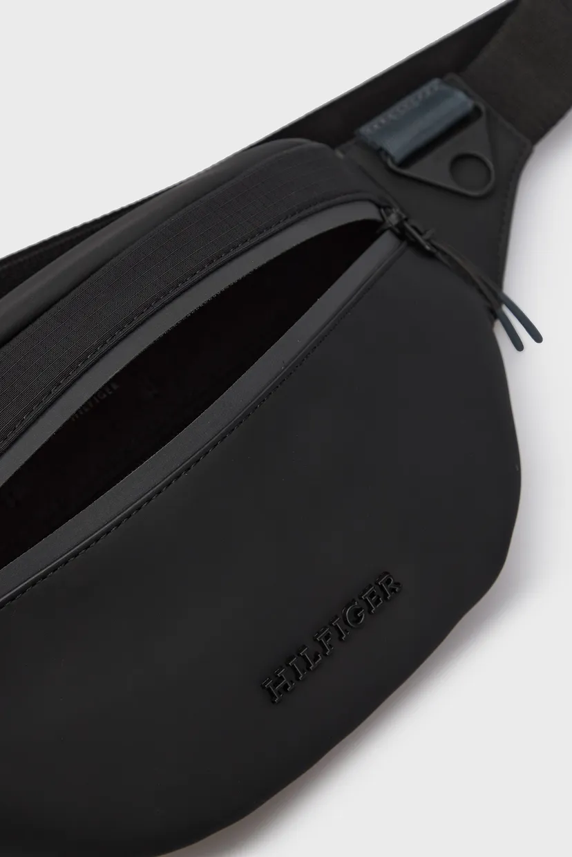 Мужская черная поясная сумка TH SEASONAL BUMBAG 5