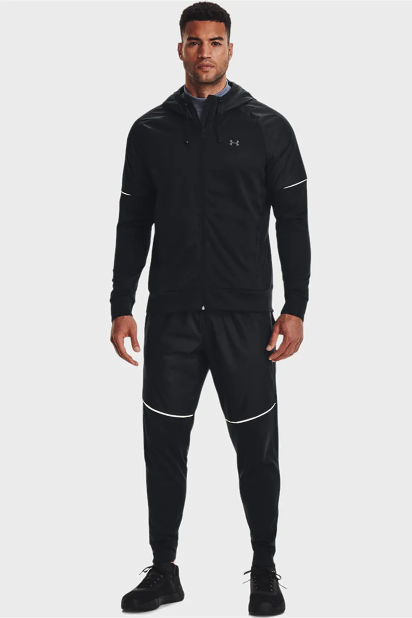 Мужское черное худи UA AF Storm FZ Hoodie 8