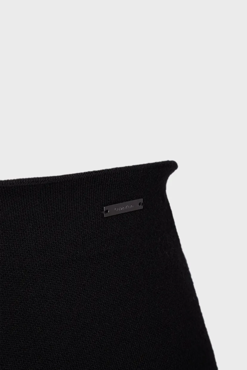 Женские черные шерстяные брюки DF WOOL BLEND STRAIGHT PANT 3
