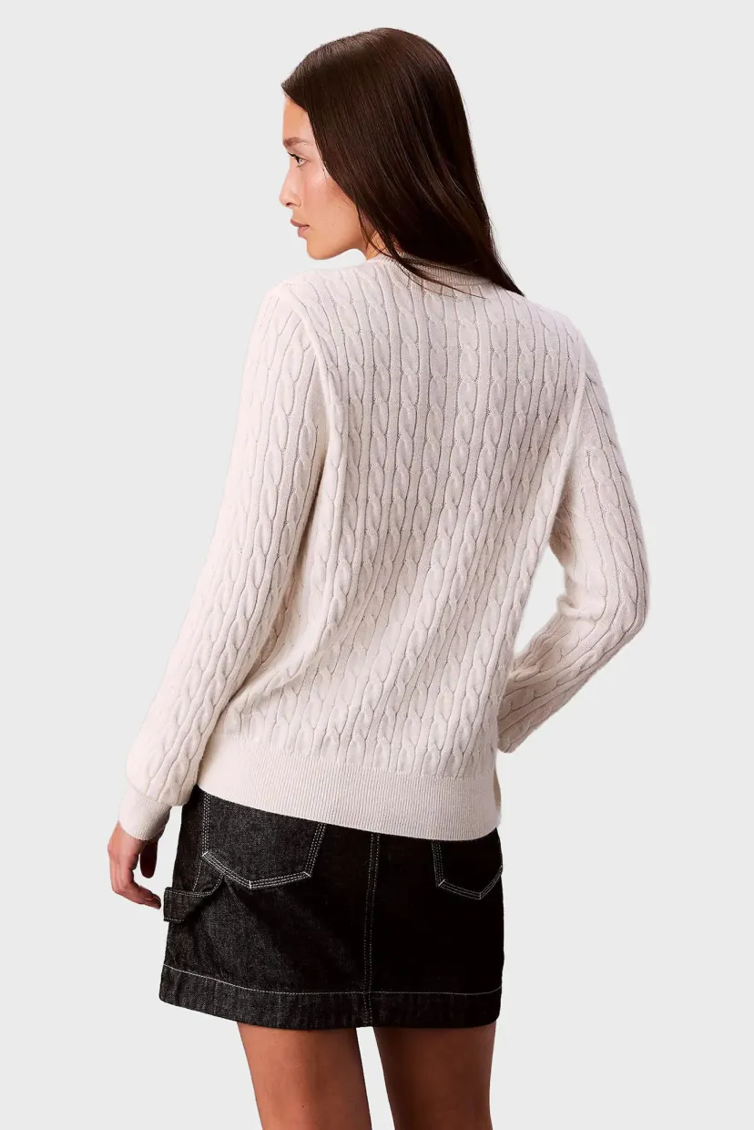 Кардиган WOOL CABLE CREWNECK CARDIGAN 3