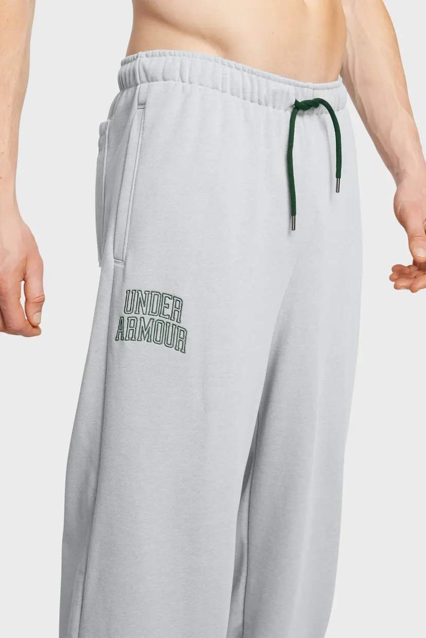 Мужские серые спортивные брюки UA Icon HWT Terry OS Pant 4