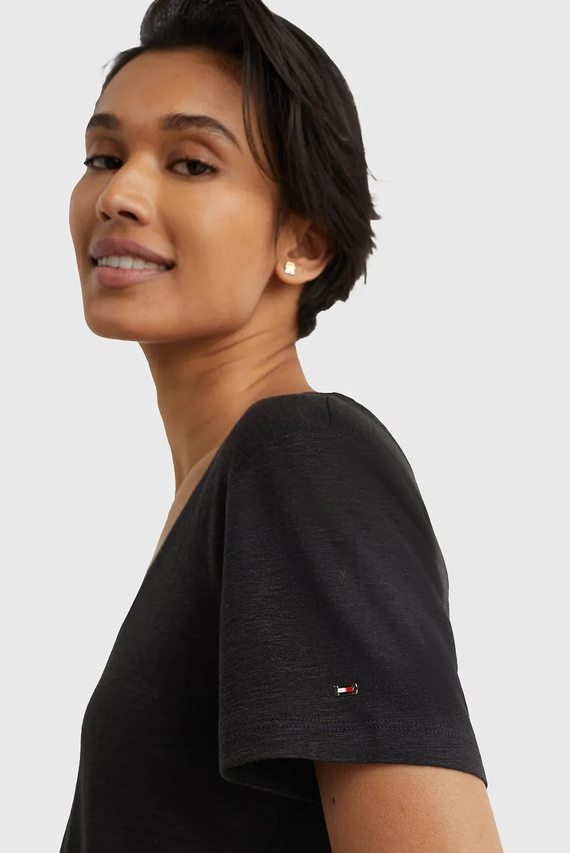 Футболка REG LYCL LINEN V-NK SS 4