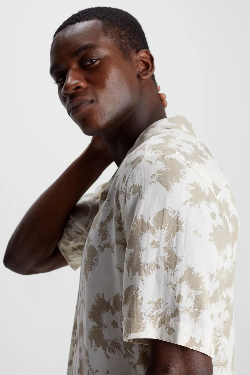 Рубашка с коротким рукавом VISCOSE FLOWER AOP S S SHIRT 4