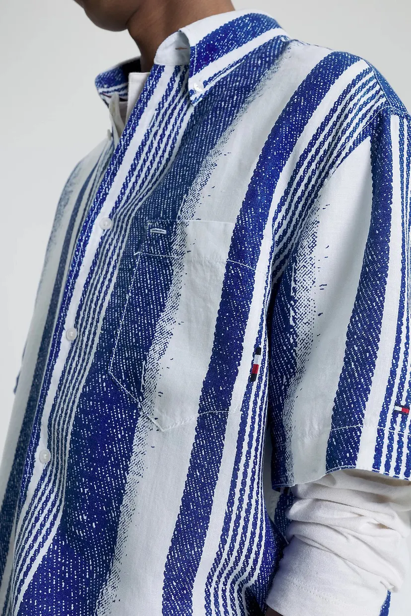 Рубашка с коротким рукавом HAND PAINTED STRIPE SHIRT S S 4