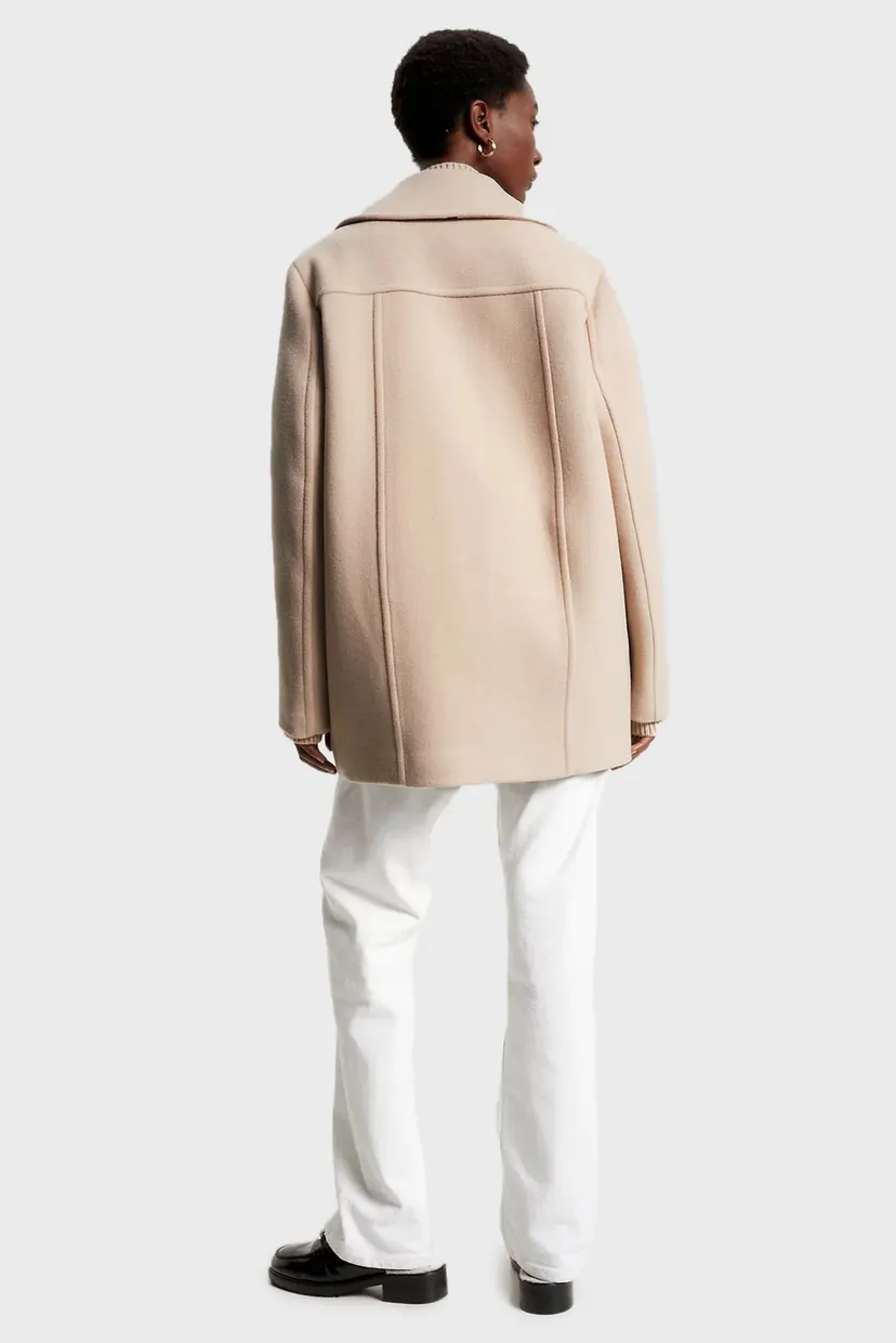 Пальто RELAXED WOOL BLEND PEACOAT 3