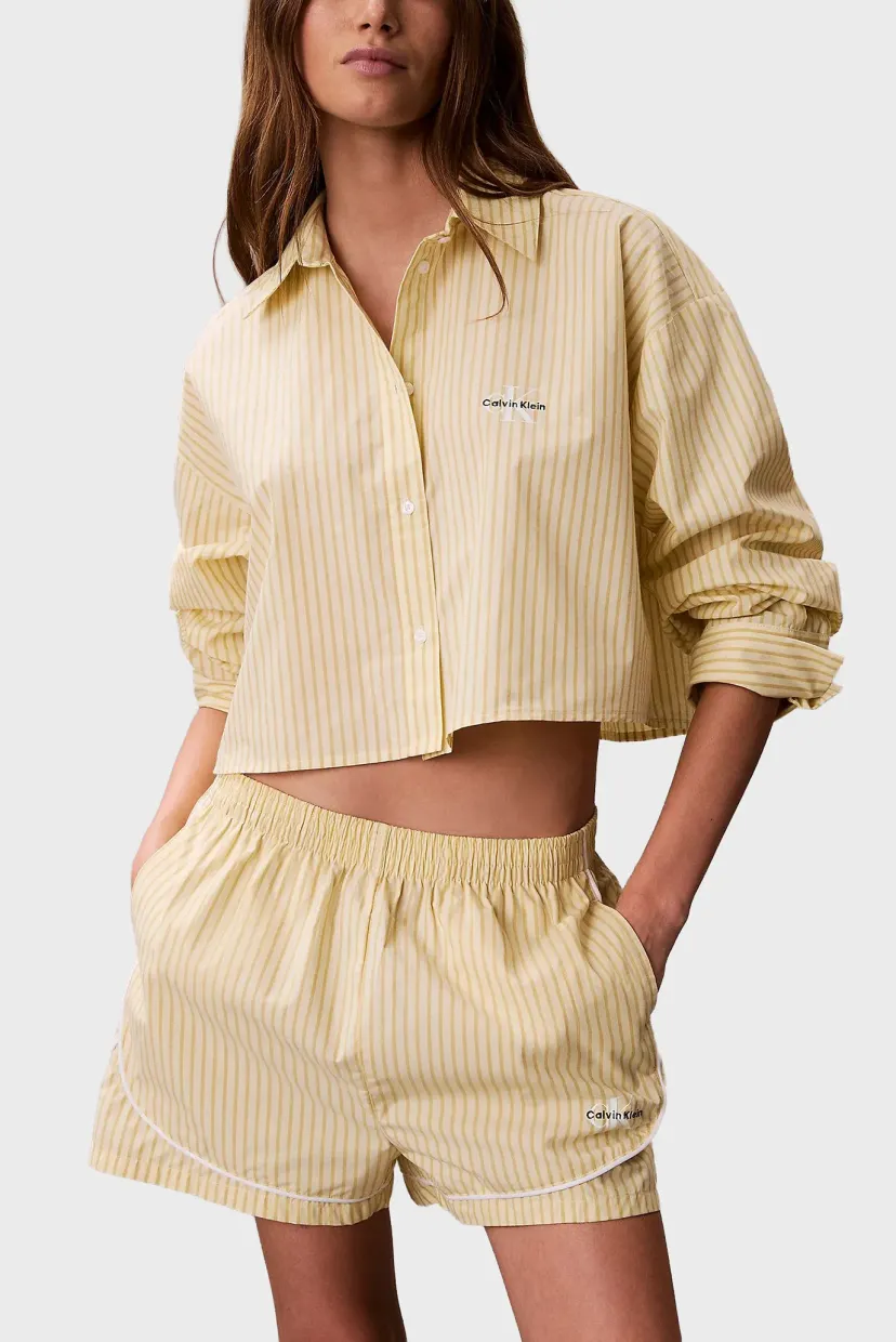 Шорты CK GRAPHIC POPLIN TRACK SHORT 5