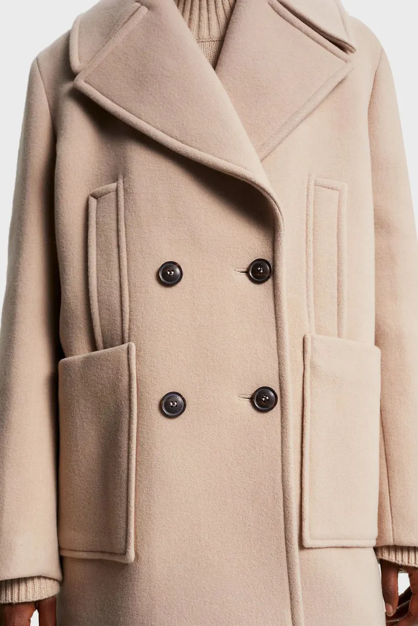 Пальто RELAXED WOOL BLEND PEACOAT 4