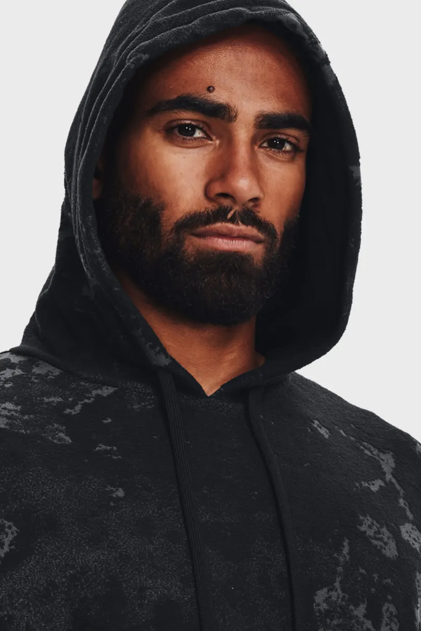 Мужское черное худи UA Journey Terry Hoodie 4