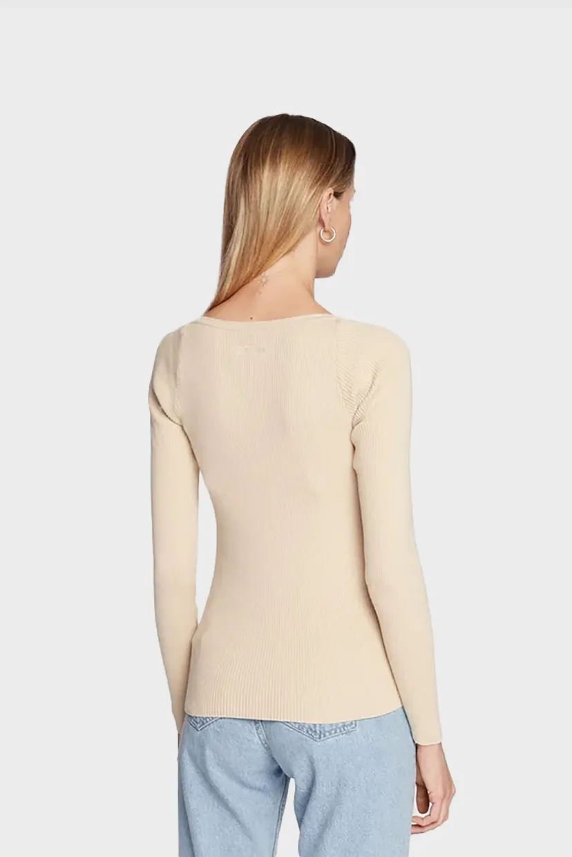 Свитер RIB SQUARE-NECK SWEATER LS 3