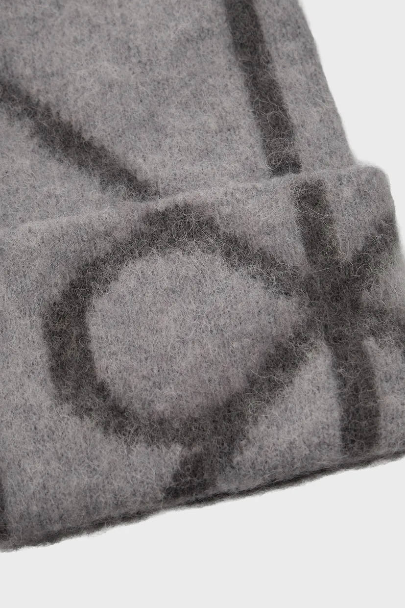 Шапка EMBLEM AOP BRUSHED BEANIE 4